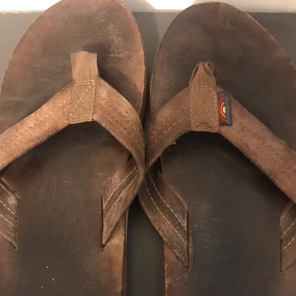 Rainbow Flip Flops